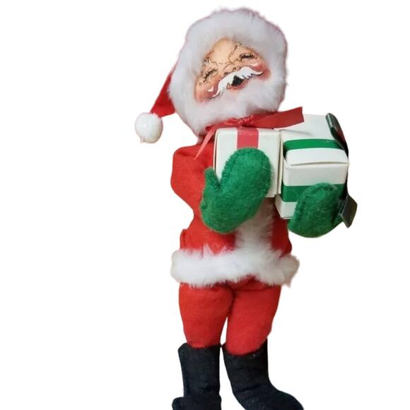 Vintage 1991 Annalee‎ Mobilitee Doll 9" Santa Christmas Presents holiday Decor - Picture 5 of 5